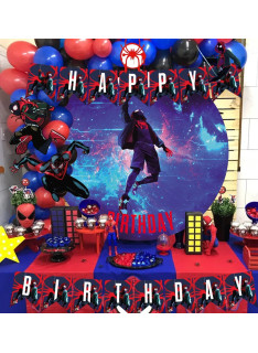 Kit Cumpleaños En Casa Decoración Cumple Virtual Spiderman