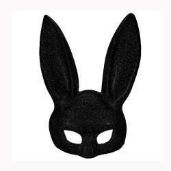 Máscara de conejo negra